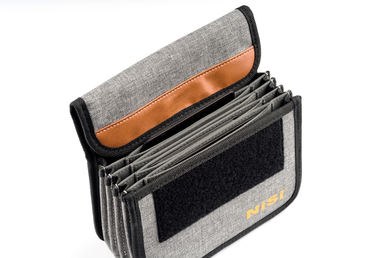 NiSi Caddy 100mm Pouch Plus, Draufsicht mit offenem Top